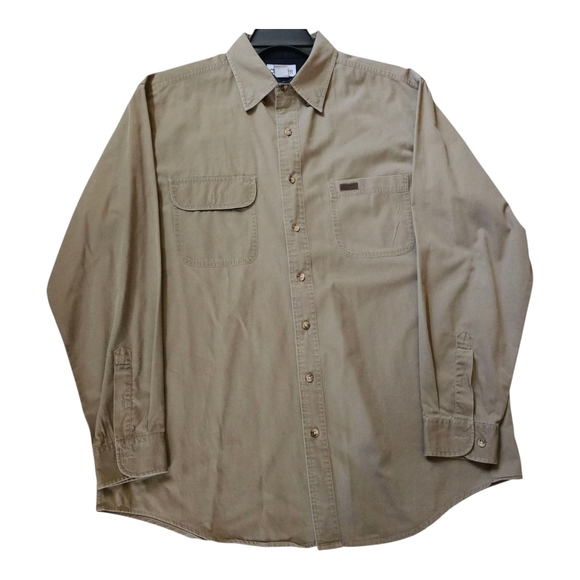 Carhartt Men's Casual Button Down Shirt - Khaki - Picture 1 of 8